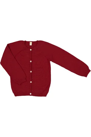 FILOBIO Cardigan girocollo in pura lana - 2y - R
