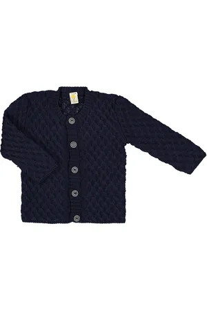 FILOBIO Cardigan in pura lana Merino, taglie piccole - 6m - B