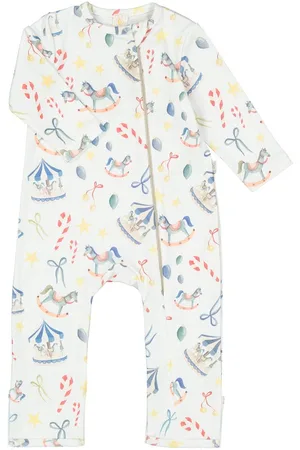 FILOBIO Tuta pigiama con zip in cotone bio - 12m - F-festa