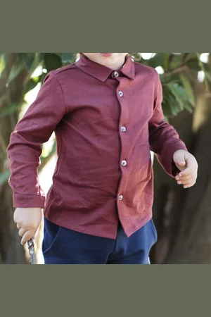 FILOBIO Camicia calda in cotone e cashmere - 2y - RA