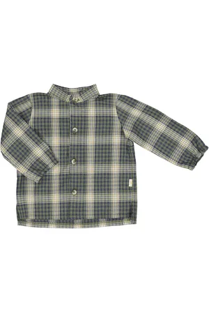 FILOBIO Camicia bimbo con colletto alla coreana - 9m - QV