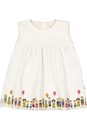 FILOBIO Vestito smanicato con bordo bambini - 12m - N
