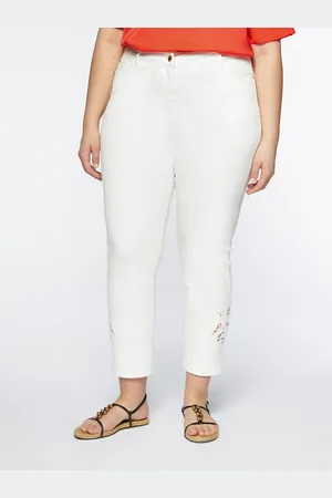 Fiorella rubino Pantaloni skinny con ricamo Donna, Taglia: 45 (54 IT)