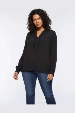 Fiorella rubino Blusa con pieghe davanti Donna, Taglia: 37 (46 IT)