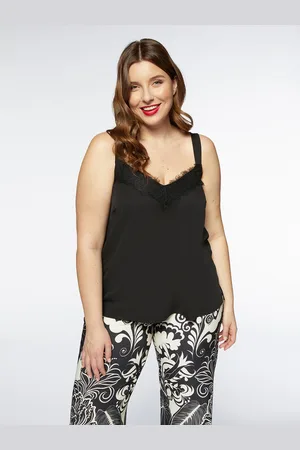 Fiorella rubino Top con pizzo Donna, Taglia: 39 (48 IT)