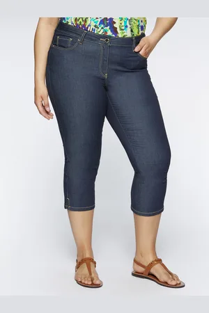 Fiorella rubino Jeans Capri con impunture a contrasto Donna, Taglia: 41 (50 IT)