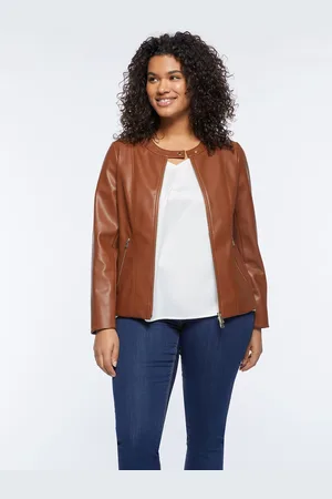 Fiorella rubino Giacca biker con scollo tondo Donna, Taglia: 43 (52 IT)