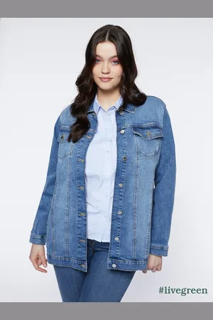 Fiorella rubino Giubbotto over in denim Donna, Taglia: 45 (54 IT)