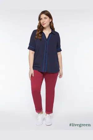 Fiorella rubino Camicia maniche corte in viscosa ECOVERO™ Donna, Taglia: 47 (56 IT)