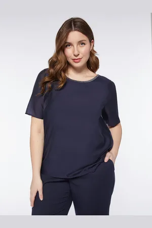 Fiorella rubino Blusa elegante in organza Donna, Taglia: 43 (52 IT)