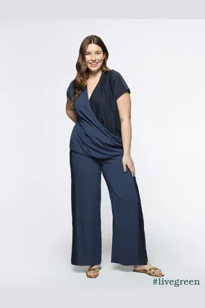 Fiorella rubino Blusa incrociata in viscosa ECOVERO™ Donna, Taglia: 45 (54 IT)