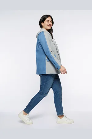 Fiorella rubino Blazer in felpa e denim Donna, Taglia: 41 (50 IT)