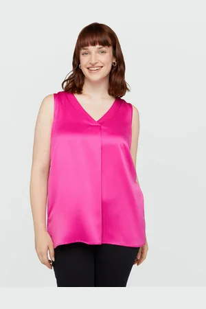 Fiorella rubino Top con piega davanti Donna, Taglia: XL (60-62 IT)