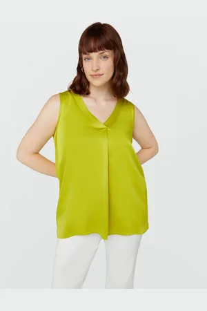 Fiorella rubino Top con piega davanti Donna, Taglia: XL (60-62 IT)
