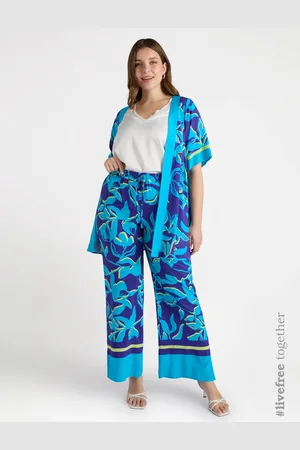 Fiorella rubino Pantaloni floreali in viscosa LENZING™ ECOVERO™ Donna, Taglia: 39 (48 IT)