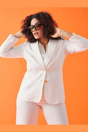 Fiorella rubino Blazer con due bottoni gioiello Donna, Taglia: 41 (50 IT)