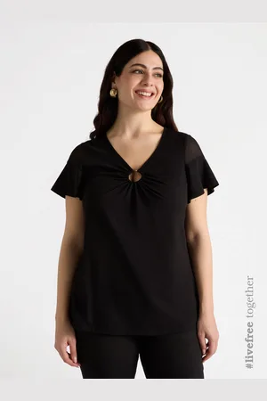 Fiorella rubino T-shirt con anello centrale Donna, Taglia: XS (44-46 IT)