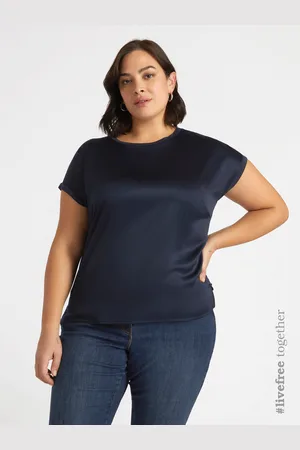 Fiorella rubino Blusa in raso e jersey Donna, Taglia: XS (44-46 IT)