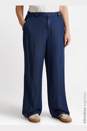 Fiorella rubino Pantaloni Denim Wide Leg con fibre in TENCEL™ Donna, Taglia: 35 (44 IT)