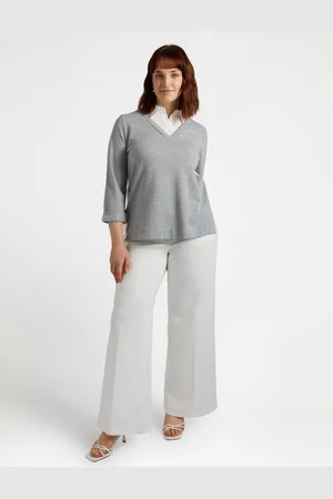 Fiorella rubino Felpa con collo a camicia Donna, Taglia: XS (44-46 IT)