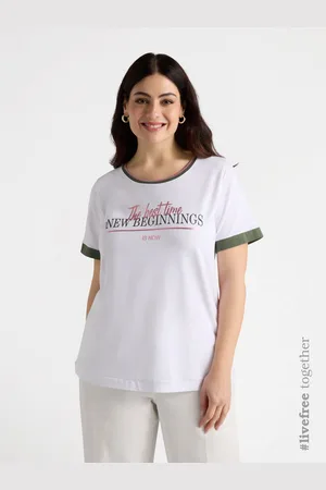 Fiorella rubino T-shirt con scritta Donna, Taglia: XS (44-46 IT)