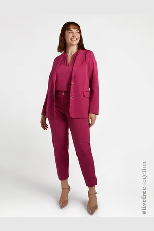 Fiorella rubino Blazer con bottoni gioiello Donna, Taglia: 47 (56 IT)