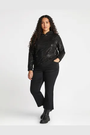 Fiorella rubino Felpa a righe diagonali in paillettes Donna, Taglia: L (56-58 IT)