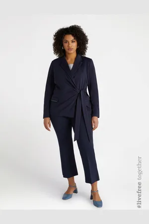 Fiorella rubino Blazer con chiusura laterale e perline sulle tasche Donna, Taglia: 43 (52 IT)