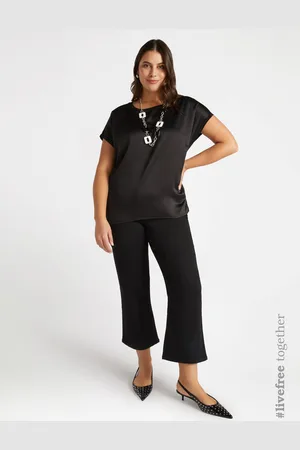 Fiorella rubino Blusa in raso e jersey Donna, Taglia: XS (44-46 IT)