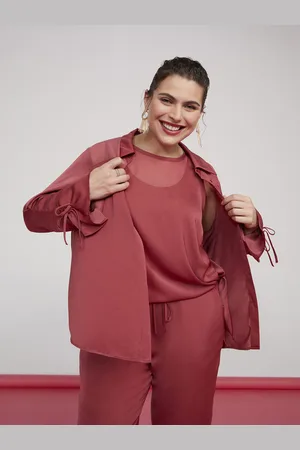 Fiorella rubino Camicia in raso con lacci da annodare ai polsi Donna, Taglia: 39 (48 IT)