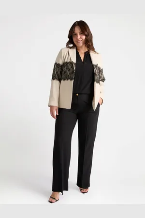 Fiorella rubino Blazer con maxi inserto in pizzo Donna, Taglia: 37 (46 IT)