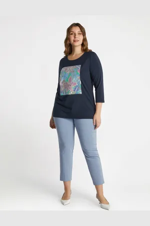 Fiorella rubino T-shirt con stampa floreale e paillettes Donna, Taglia: S (48-50 IT)
