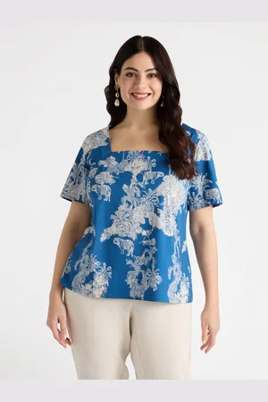 Fiorella rubino Blusa dalla stampa giungla Donna, Taglia: 45 (54 IT)