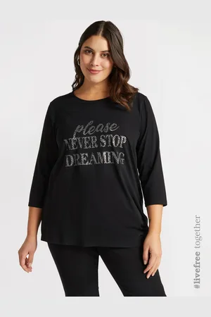Fiorella rubino T-shirt con stampa motivazionale Donna, Taglia: S (48-50 IT)