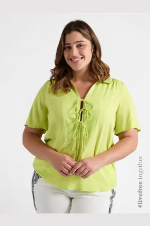 Fiorella rubino Blusa con lacci in viscosa LENZING™ ECOVERO™ Donna, Taglia: 41 (50 IT)