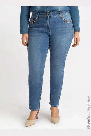 Fiorella rubino Jeans girl fit con dettaglio catene Donna, Taglia: 35 (44 IT)