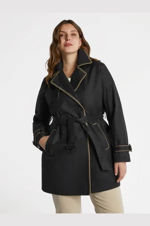 Fiorella rubino Trench con bordi a contrasto Donna, Taglia: 37 (46 IT)