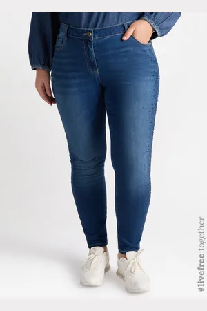 Fiorella rubino Jeans skinny con strass Donna, Taglia: 39 (48 IT)