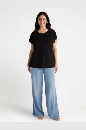 Fiorella rubino T-shirt con fiori ricamati Donna, Taglia: XS (44-46 IT)