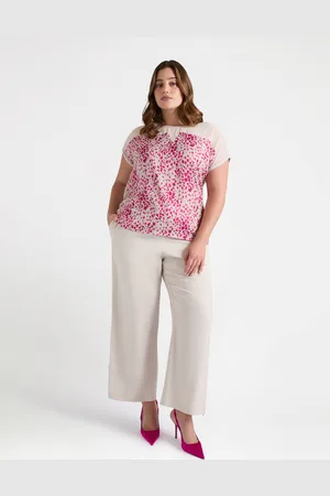 Fiorella rubino T-shirt cuoricini in due tessuti Donna, Taglia: S (48-50 IT)