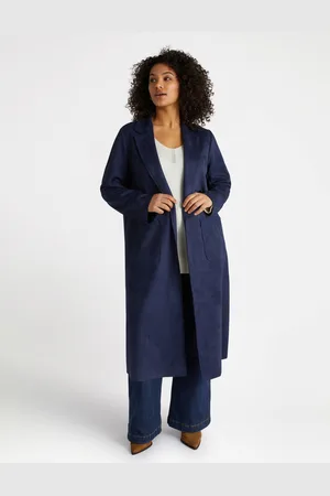 Fiorella rubino Trench lungo soft touch aperto davanti Donna, Taglia: M (52-54 IT)