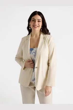Fiorella rubino Blazer misto lino stretch Donna, Taglia: 41 (50 IT)