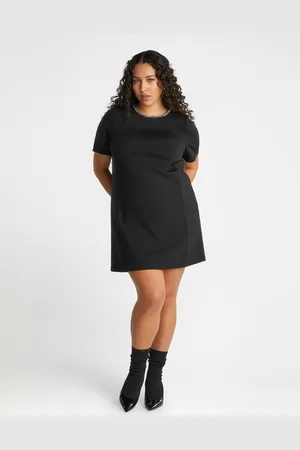 Fiorella rubino Vestito corto con applicazioni luminose sullo scollo Donna, Taglia: 37 (46 IT)
