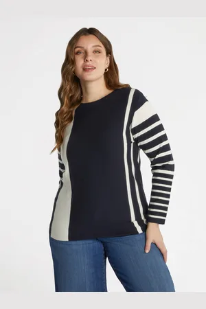 Fiorella rubino Maglia a righe con viscosa LENZING™ ECOVERO™ Donna, Taglia: XS (44-46 IT)