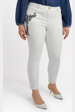 Fiorella rubino Pantaloni skinny con ricamo bandana Donna, Taglia: 49 (58 IT)