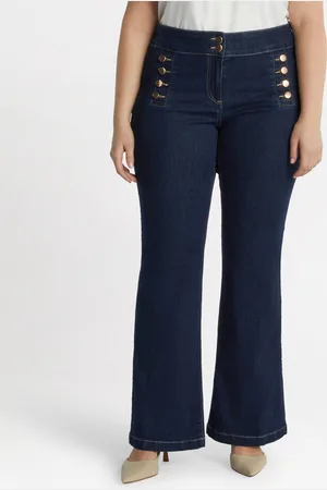 Fiorella rubino Jeans flare con bottoni davanti Donna, Taglia: 37 (46 IT)