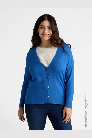 Fiorella rubino Cardigan scollo a V con viscosa LENZING™ ECOVERO™ Donna, Taglia: S (48-50 IT)