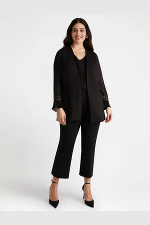 Fiorella rubino Maxi gilet in scuba Donna, Taglia: S (48-50 IT)