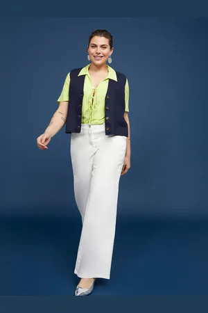 Fiorella rubino Pantaloni wide leg in cotone Donna, Taglia: 47 (56 IT)