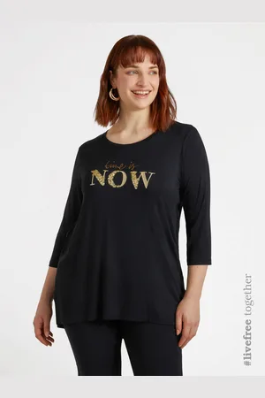 Fiorella rubino T-shirt ricamata in viscosa LENZING™ ECOVERO™ Donna, Taglia: XL (60-62 IT)